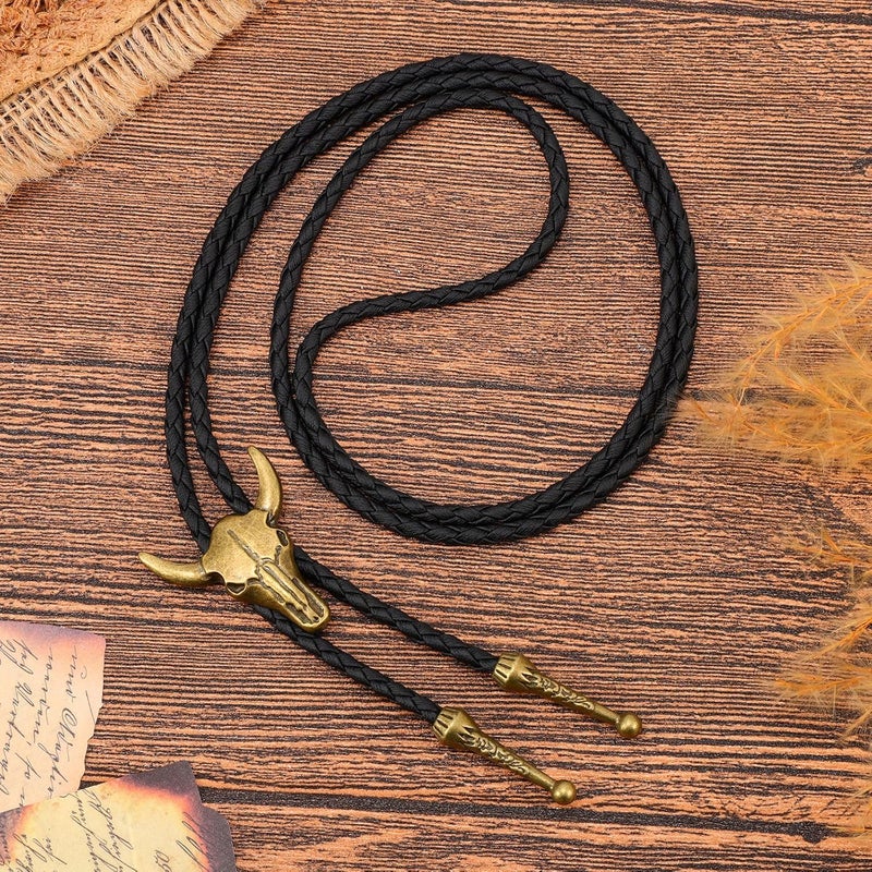 Sansths Bolo Tie for Men Cowboy Tie Native American Retro Western Necklace Cowboy Cowgirl Accessories for Men Women - Image 2